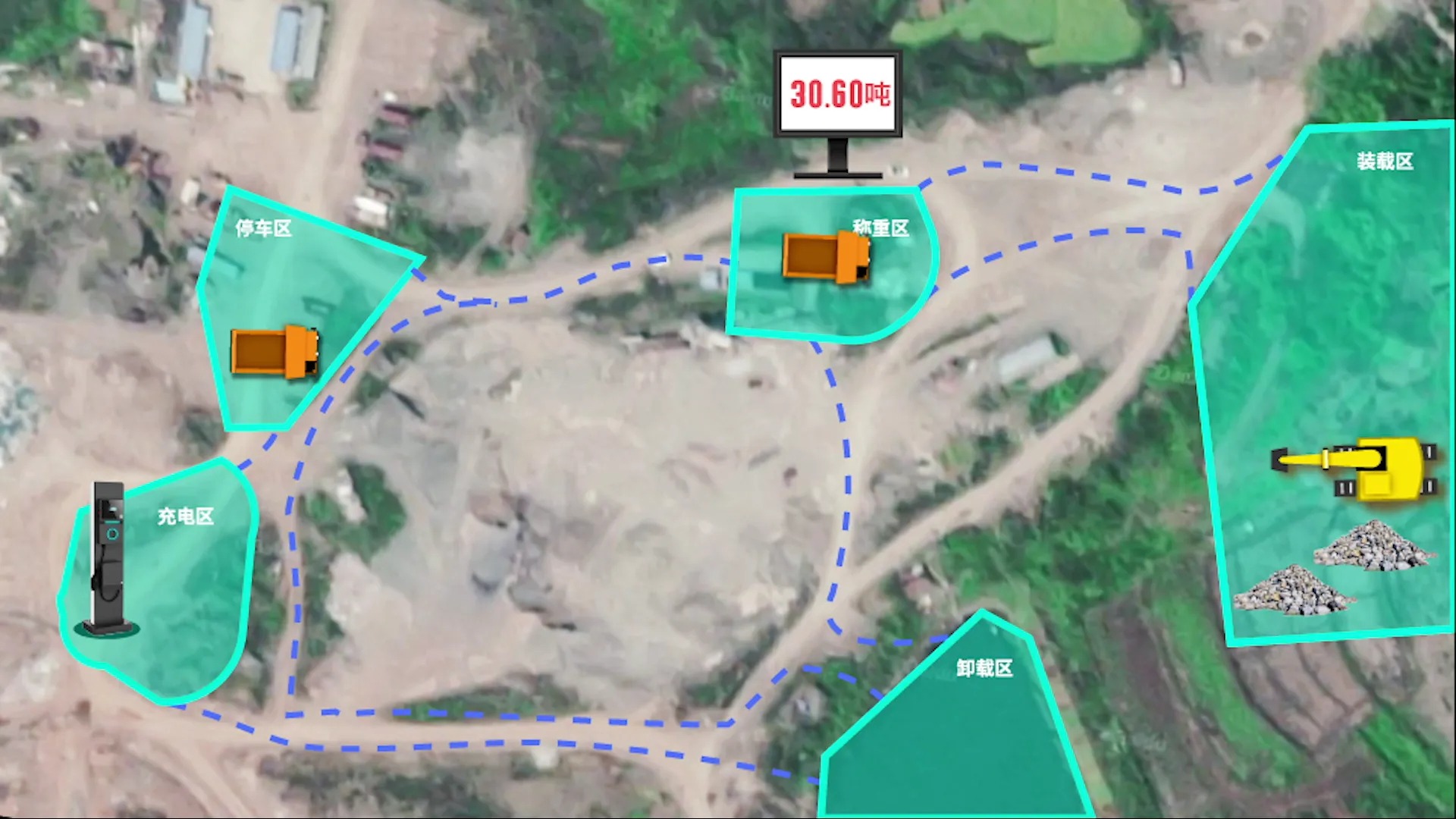Autonomous mining route planning